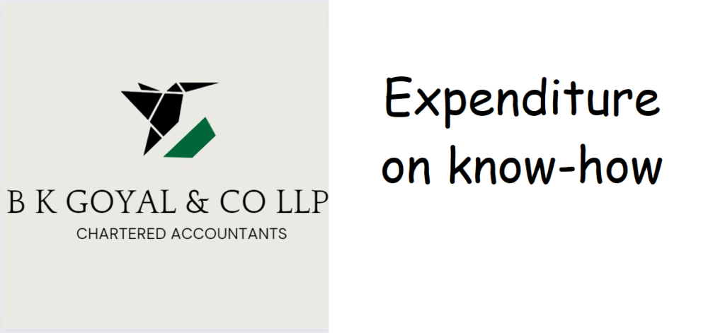 Expenditure on know-how