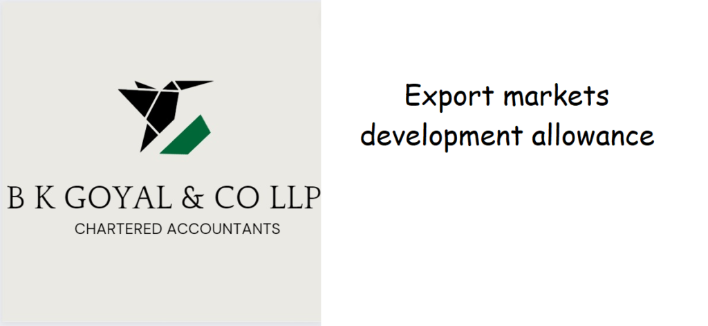 Export markets development allowance