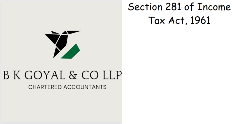 Section 281 of Income Tax Act, 1961