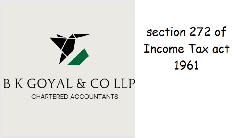 section 272 of Income Tax act 1961