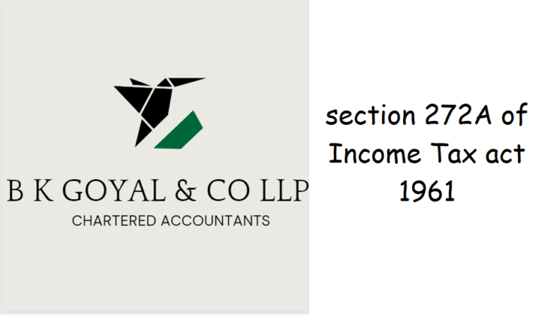 section 272A of Income Tax act 1961