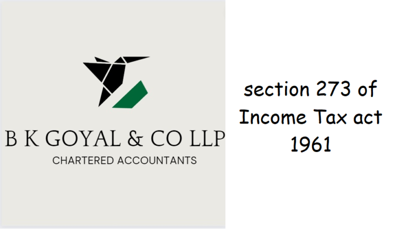 section 273 of Income Tax act 1961