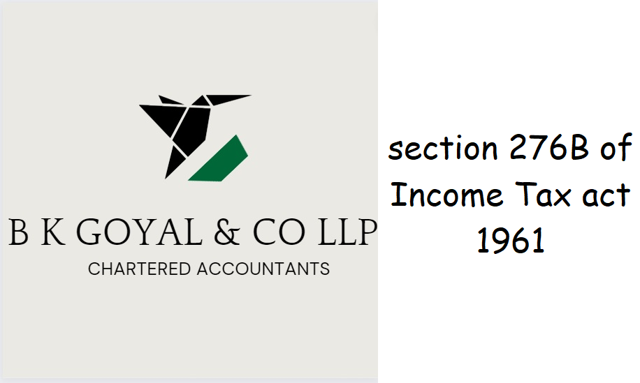 section 276B of Income Tax act 1961