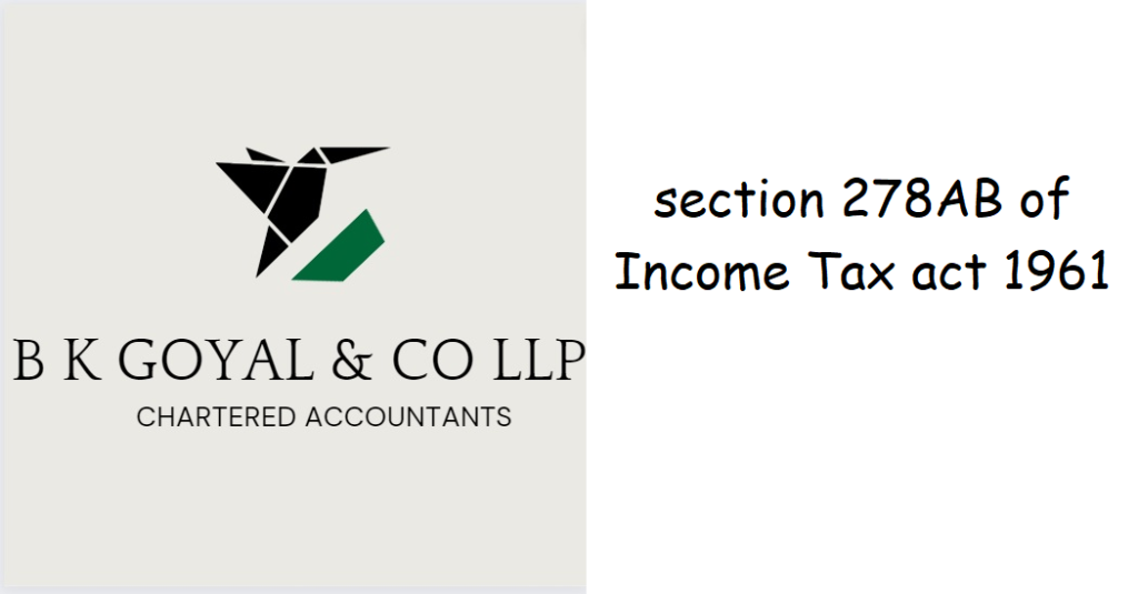 section 278AB of Income Tax act 1961