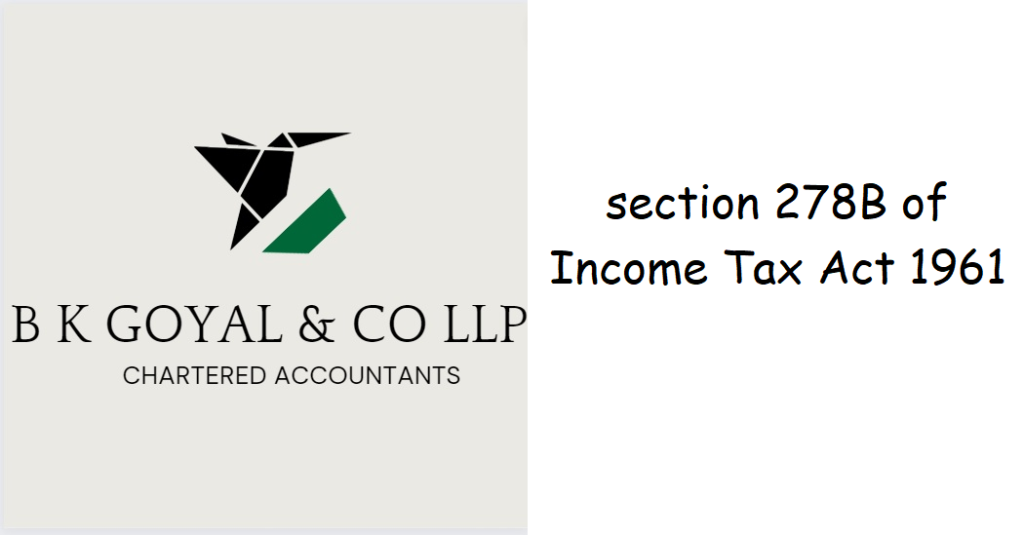 section 278B of Income Tax Act 1961