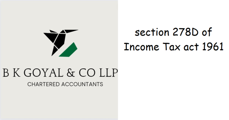 section 278D of Income Tax act 1961