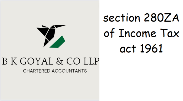 section 280ZA of Income Tax act 1961