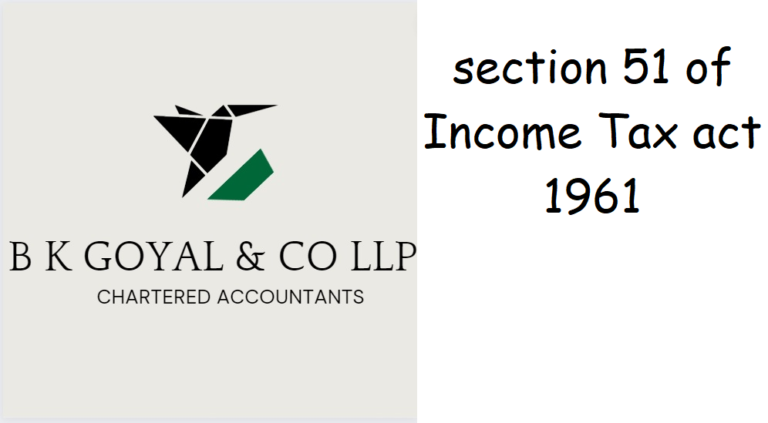 section 51 of Income Tax act 1961