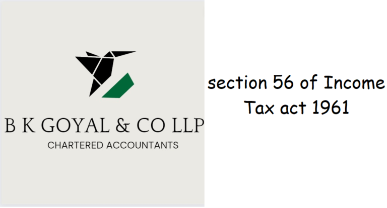 section 56 of Income Tax act 1961