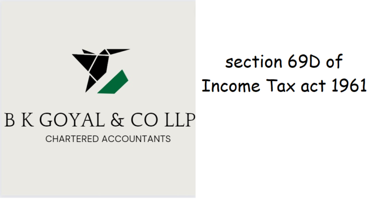 section 69D of Income Tax act 1961