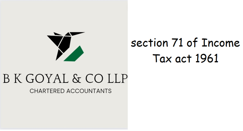 section 71 of Income Tax act 1961