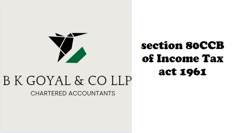 section 80CCB of Income Tax act 1961