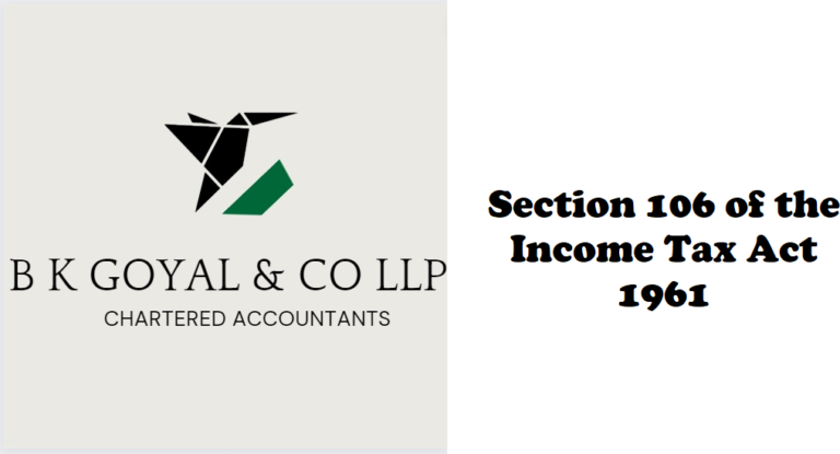 Section 106 of the Income Tax Act 1961