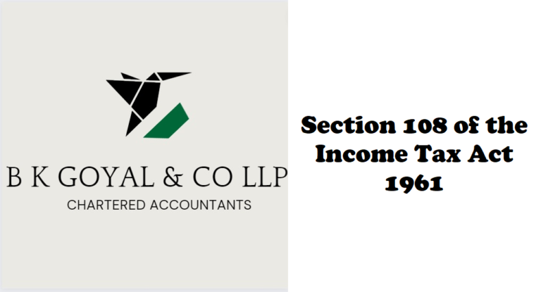 Section 108 of the Income Tax Act 1961