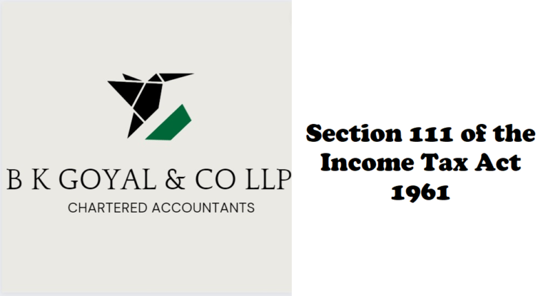 Section 111 of the Income Tax Act 1961