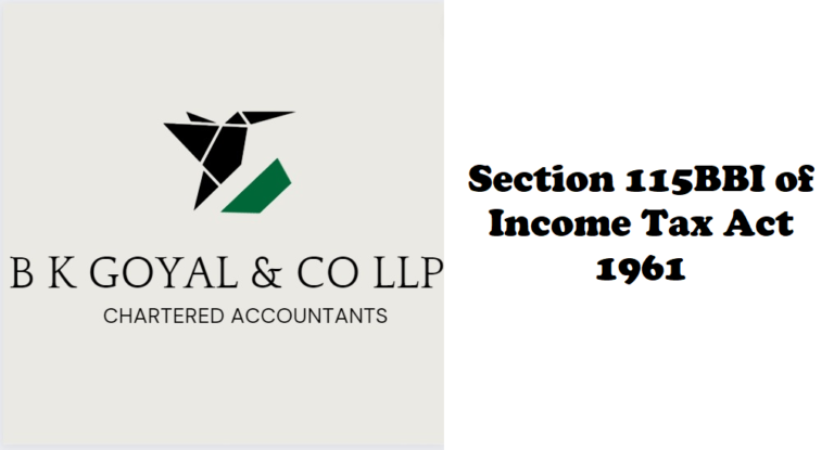 Section 115BBI of Income Tax Act 1961