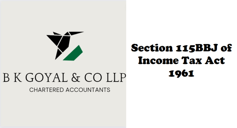 Section 115BBJ of Income Tax Act 1961