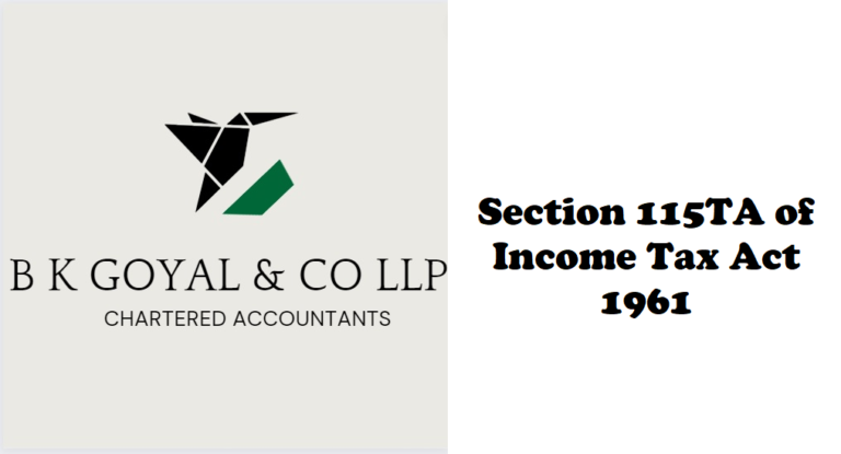 Section 115TA of Income Tax Act 1961