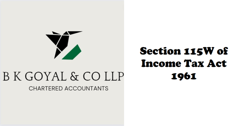 Section 115W of Income Tax Act 1961