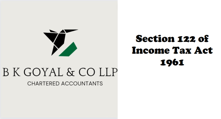 Section 122 of Income Tax Act 1961