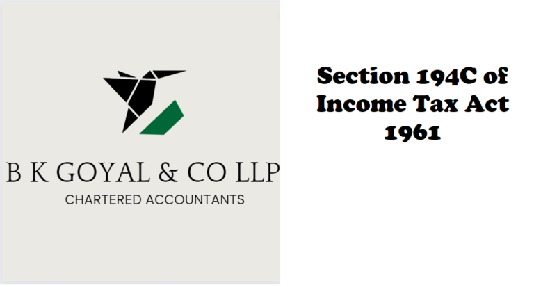 Section 194C of Income Tax Act 1961