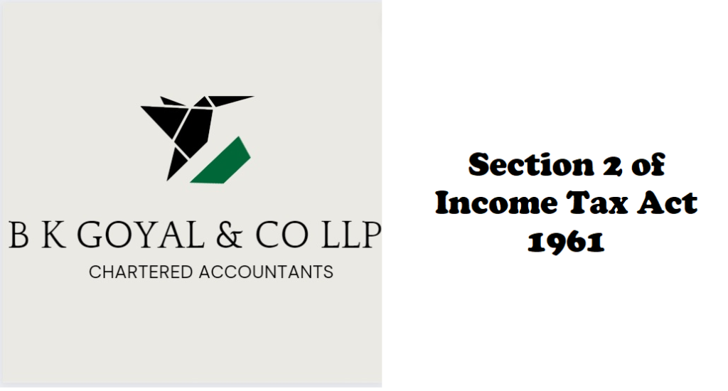 Section 2 of Income Tax Act 1961