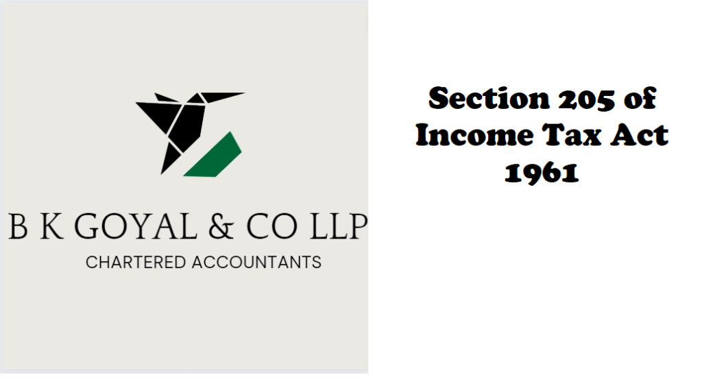 Section 205 of Income Tax Act 1961