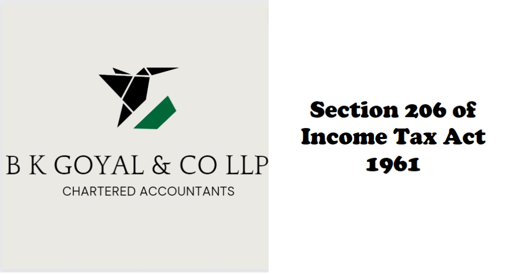 Section 206 of Income Tax Act 1961