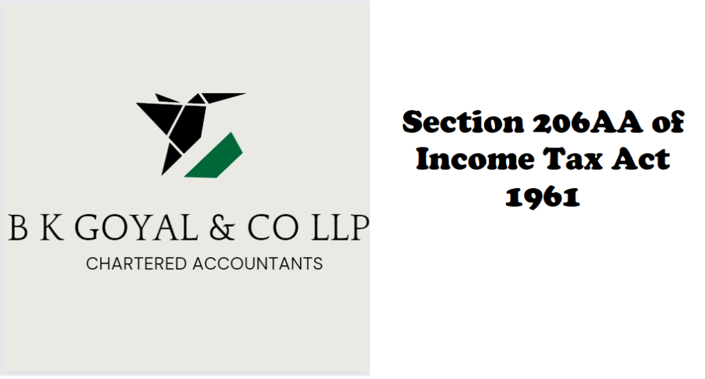 Section 206AA of Income Tax Act 1961