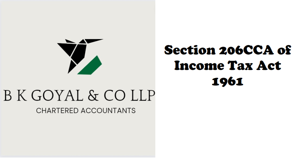 Section 206CCA of Income Tax Act 1961