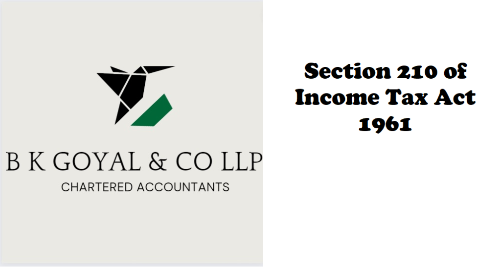 Section 210 of Income Tax Act 1961