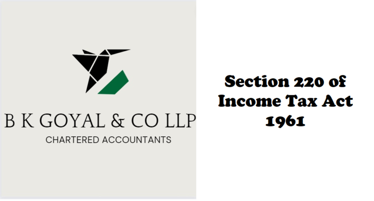 Section 220 of Income Tax Act 1961