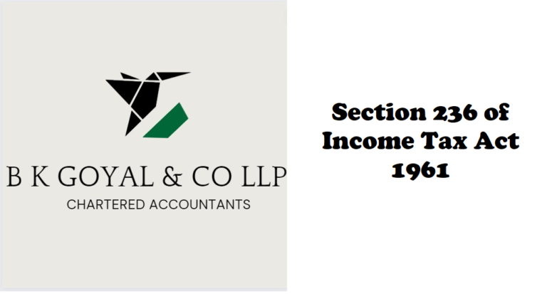 Section 236 of Income Tax Act 1961