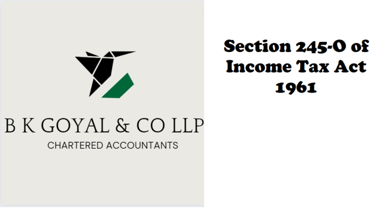 Section 245-O of Income Tax Act 1961