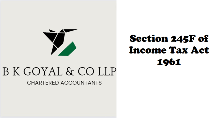 Section 245F of Income Tax Act 1961