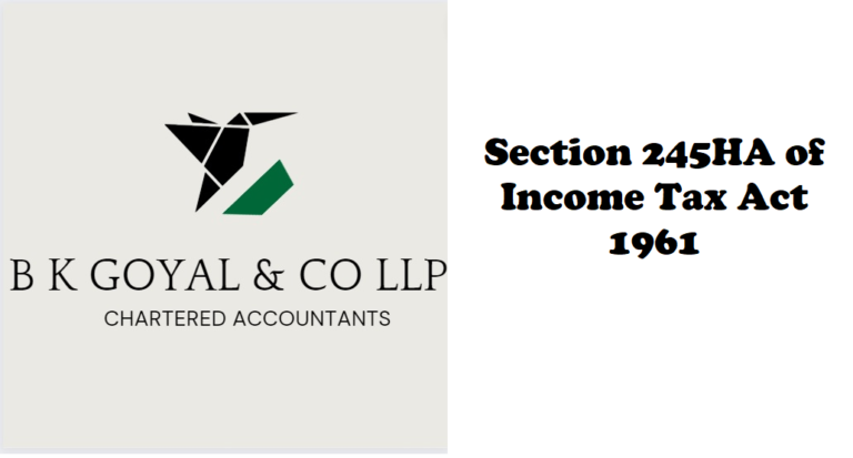 Section 245HA of Income Tax Act 1961