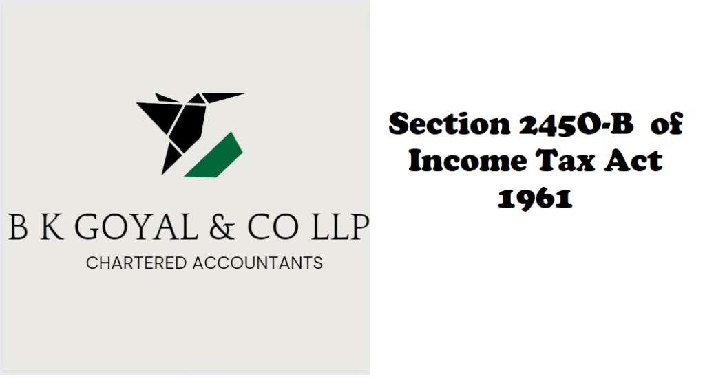 Section 245O-B of Income Tax Act 1961