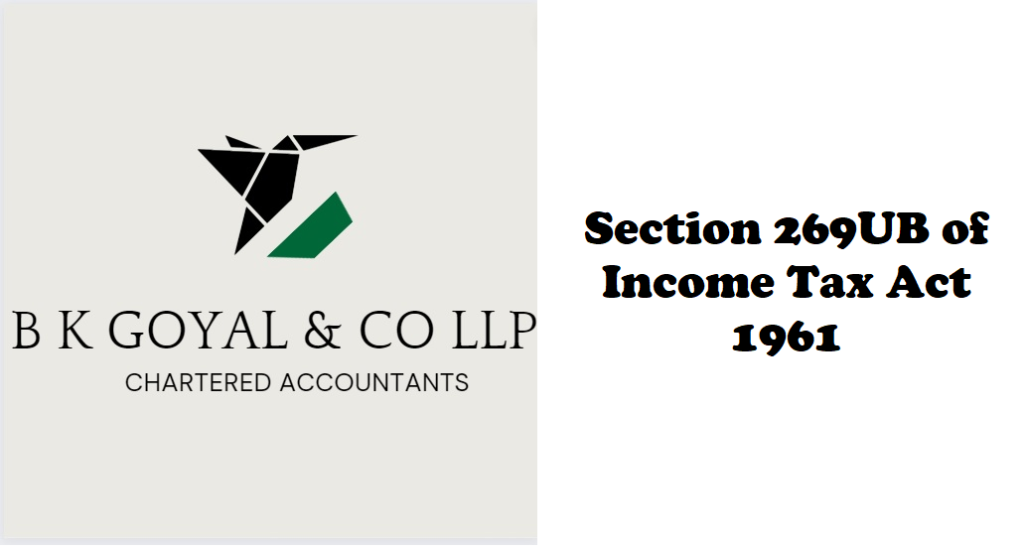 Section 269UB of Income Tax Act 1961