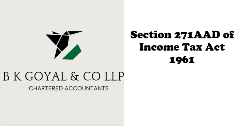 Section 271AAD of Income Tax Act 1961