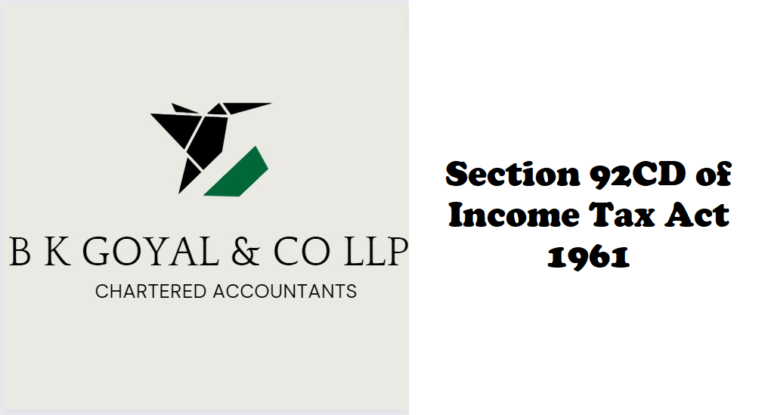 Section 92CD of Income Tax Act 1961