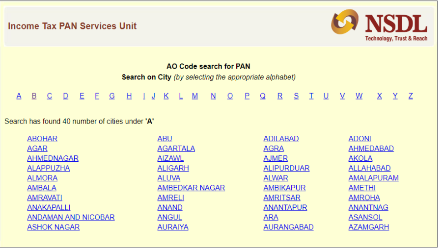 Know Your AO Code for PAN and TAN Application 1