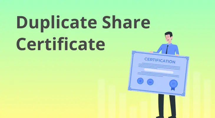 procedure for issue of duplicate share certificate