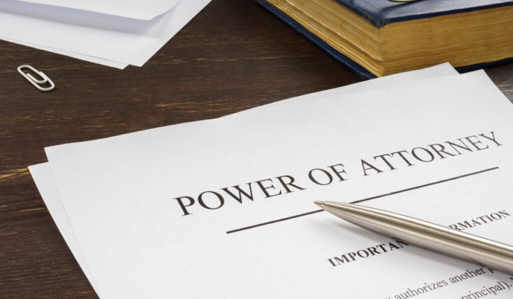 power of attorney format