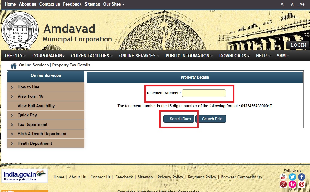 Ahmedabad Property Tax