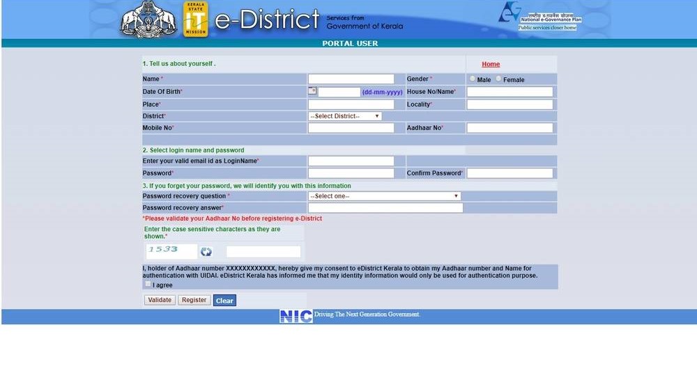 Kerala Caste Certificate