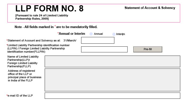 LLP Form 8