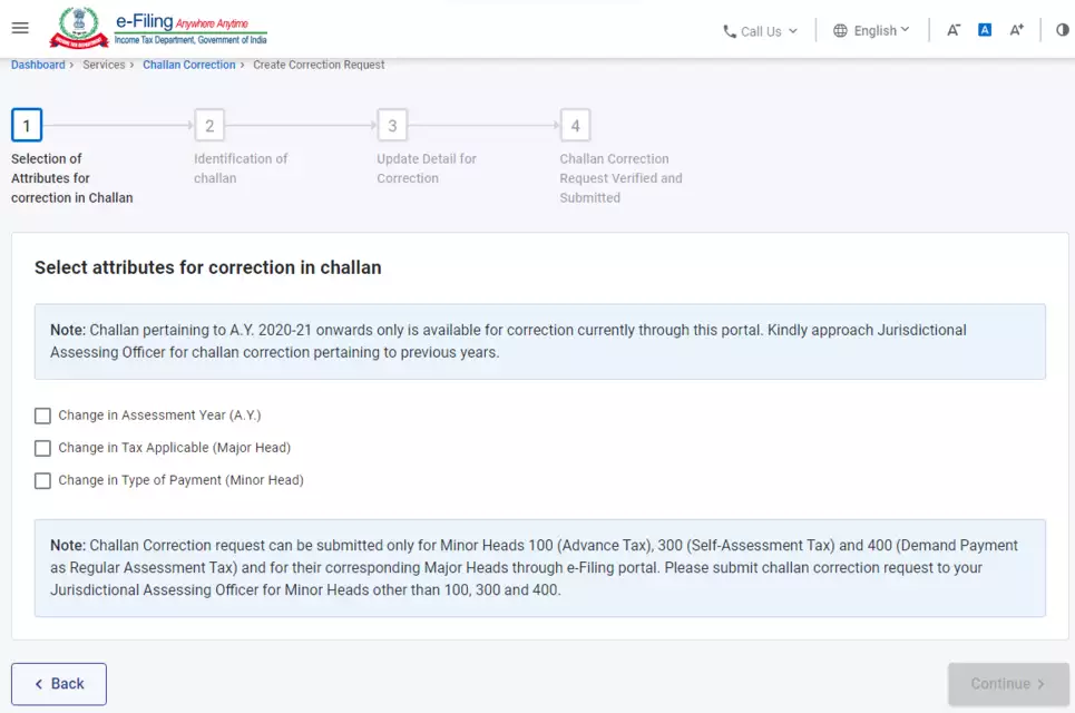 TDS Challan Correction