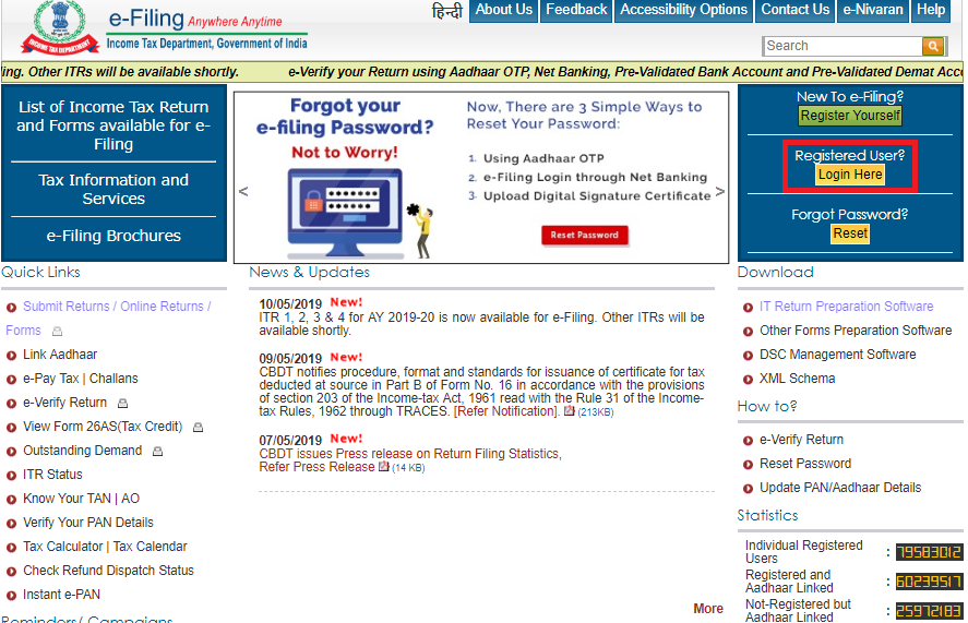 Launch of New e filing Portal