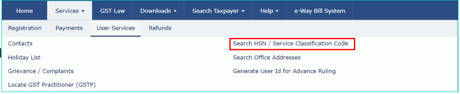 gst hsn lookup