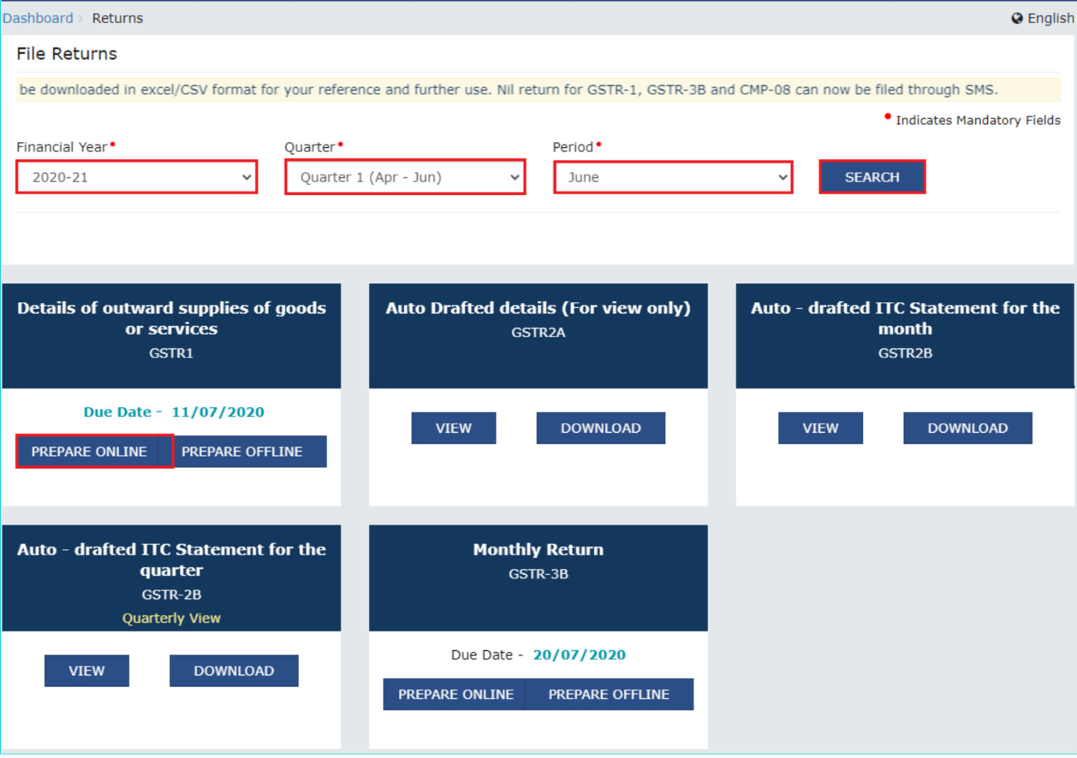 gstr 1 return filing